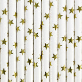 Gold Star Straws 10pk